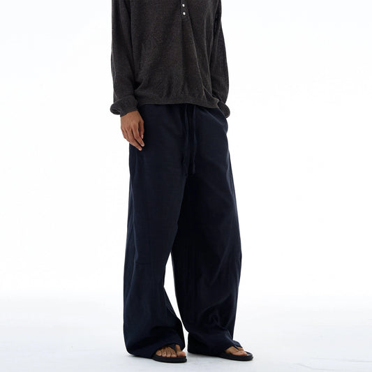 RT No. 19530 LINEN LAZY STRAIGHT PANTS