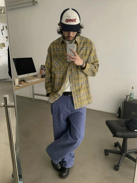 RT No. 18830 FRENCH BLUE WORKWEAR STRAIGHT PANTS