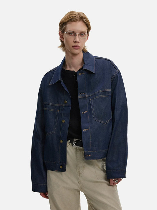 RT No. 50135 KAGE NAVY BLUE DENIM JACKET
