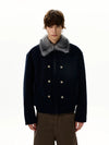 RT No. 50401 SUEDE FUR COLLAR JACKET