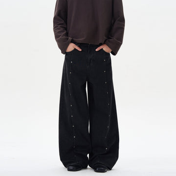 RT No. 12295 BLACK RODEO SCIMITAR DENIM JEANS