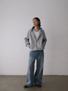 RT No. 29156 CONTRAST ZIP HOODIE