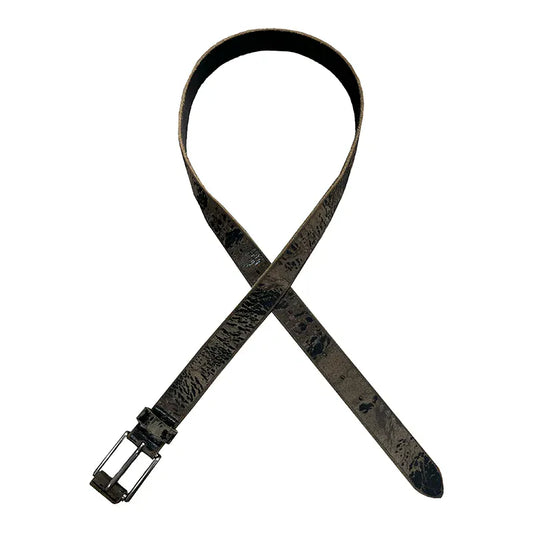 DISTRESSED COWHIDE BELT