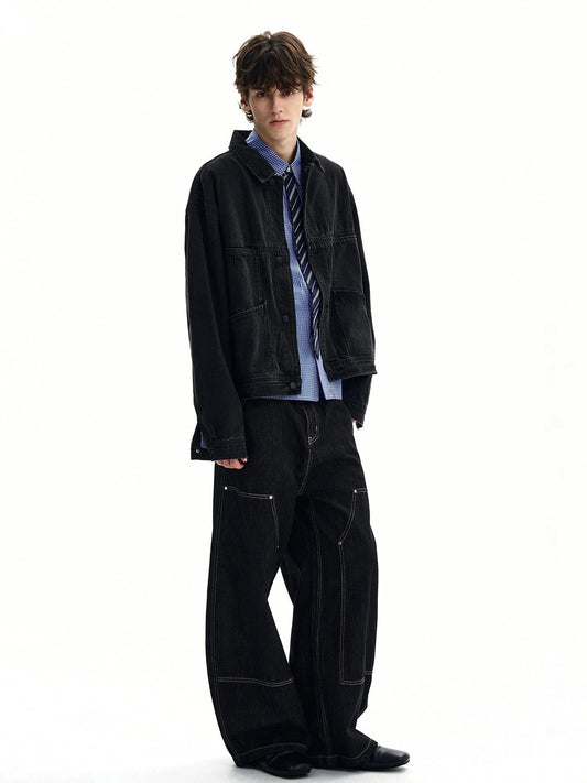 RT No. 32812 BLACK WORKWEAR DENIM JK