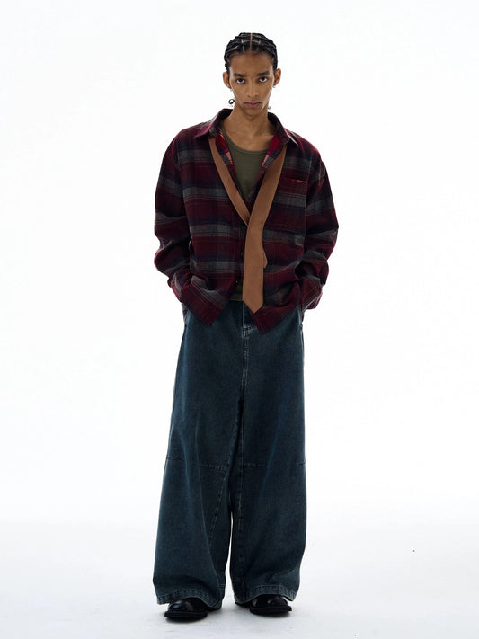 RT No. 19541 PLAID FLANNEL SHIRT JK