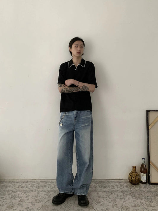 RT No. 18879 KNIT POLO COLLAR SHORT SLEEVE