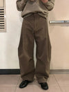 RT No. 32205 PLEATED FOLDED CASUAL STRAIGHT PANTS