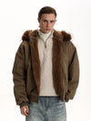 RT No. 58015 RECONSTRUCTED FUR COLLAR JACKET