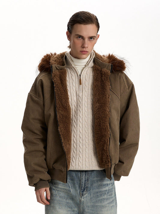 RT No. 58015 RECONSTRUCTED FUR COLLAR JACKET