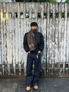 RT No. 18019 DARK BLUE STRAIGHT DENIM JEANS