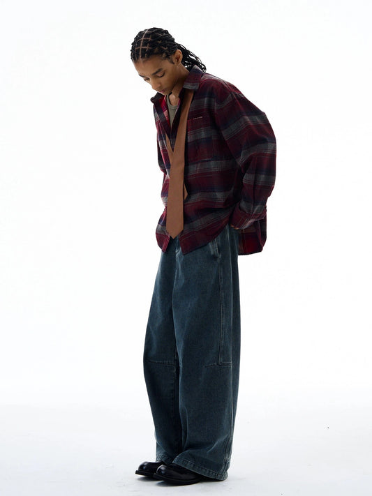 RT No. 19541 PLAID FLANNEL SHIRT JK