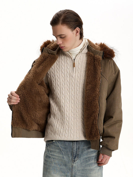 RT No. 58015 RECONSTRUCTED FUR COLLAR JACKET