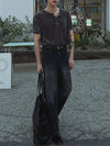 RT No. 18108 KNIT HENRY COLLAR SHORT SLEEVE