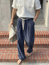 RT No. 19043 PLEATED WIDE STRAIGHT PANTS