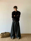 RT No. 18729 KNIT SILHOUETTE PULLOVER SWEATER