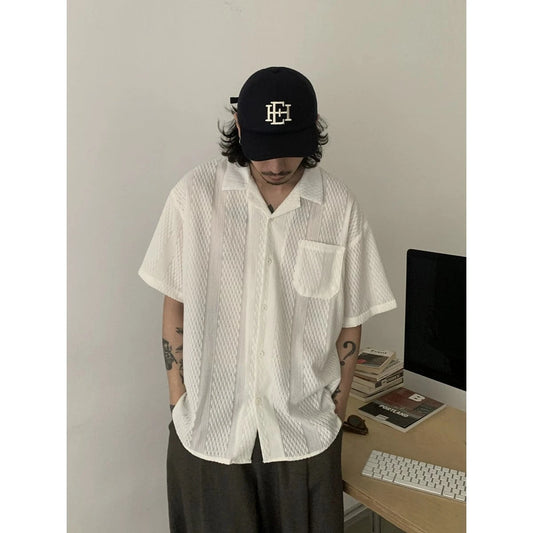 RT No. 18760 KNIT V-NECK COLLAR SHORT SLEEVE SHIRT