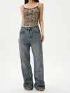 RT No. 12140 BLUE STRAIGHT DENIM JEANS