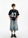 RT No. 19055 WASHED HEAVY NUMBERED 07 TEE
