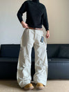 RT No. 19607 CREAM WHITE WORK WEAR CARGO PANTS