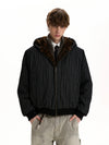 RT No. 50235 WOLF STRIPED ZIPPER JACKET