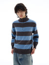 RT No. 25028 KNIT STRIPE HALF ZIPPER SWEATER