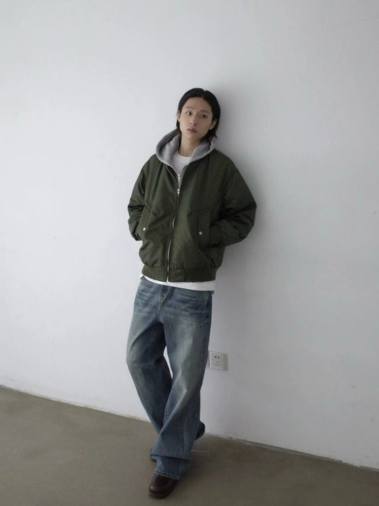 RT No. 32066 WHISKER DENIM STRAIGHT JEANS