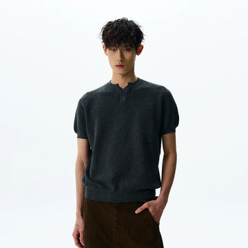 RT No. 42003 KNITWEAR HENRY COLLAR SHORT SLEEVE