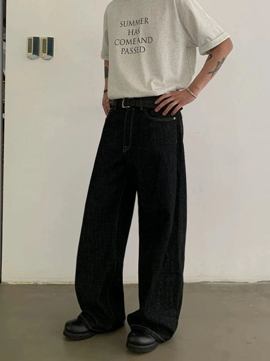 RT No. 19513 DARK DENIM STRAIGHT PANTS