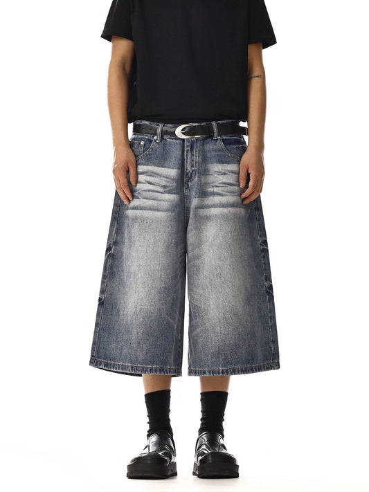 RT No. 18223 WASHED DENIM SHORTS