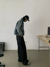 RT No. 19513 DARK DENIM STRAIGHT PANTS