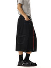 RT No. 18226 RECONSTRUCTED DENIM CARGO SHORTS