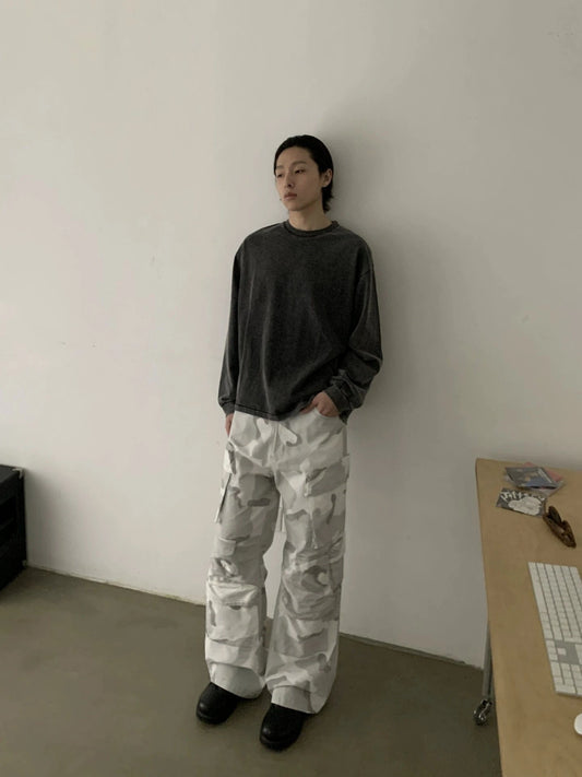 RT No. 19737 WASHED BLACK LONGSLEEVE