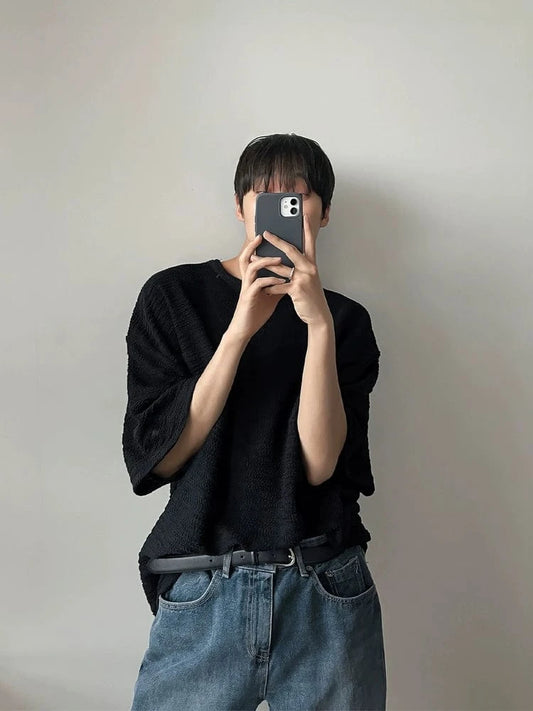 RT No. 18292 TEXTURE HALF SLEEVE SHIRT
