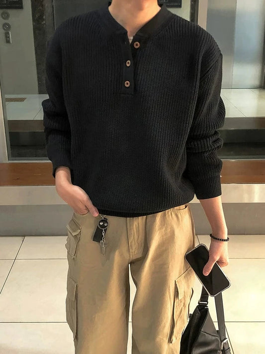 RT No. 32072 KNITWEAR HENRY COLLAR SWEATER