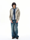 RT No. 31009 STRIPE ZIP HOODIE