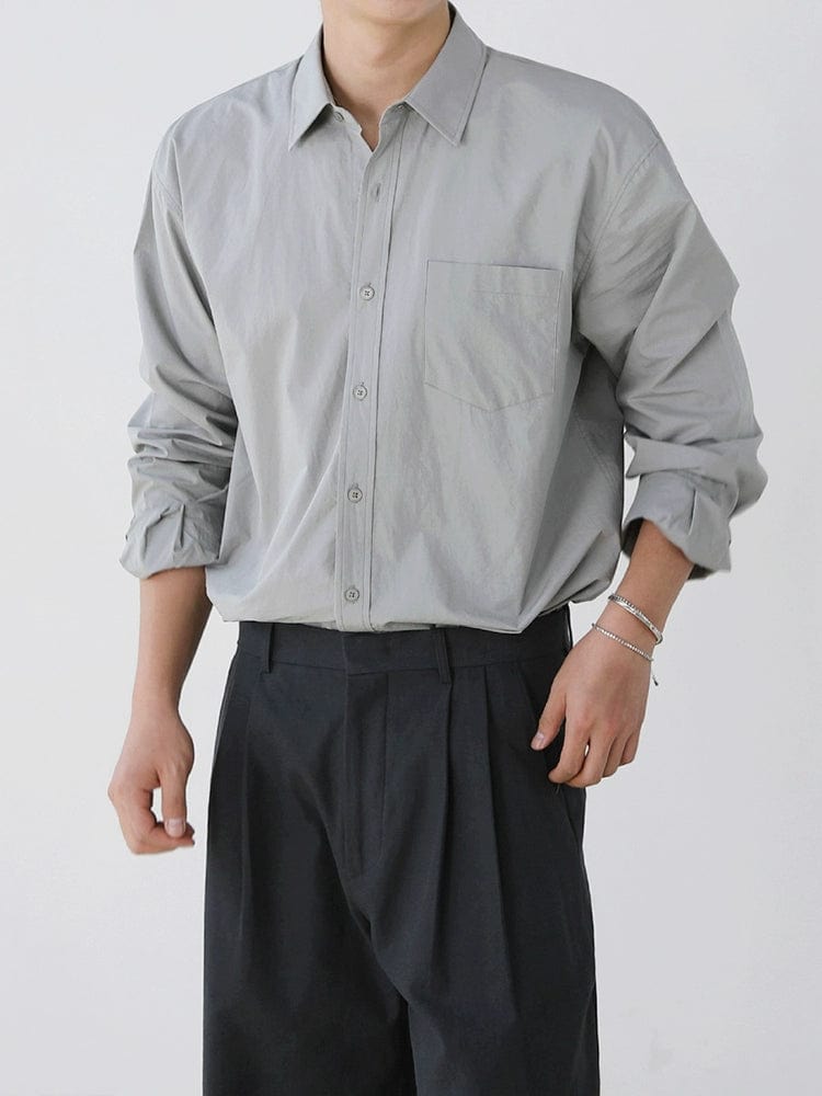 RT No. 11160 BUTTON-UP COLLAR SHIRT