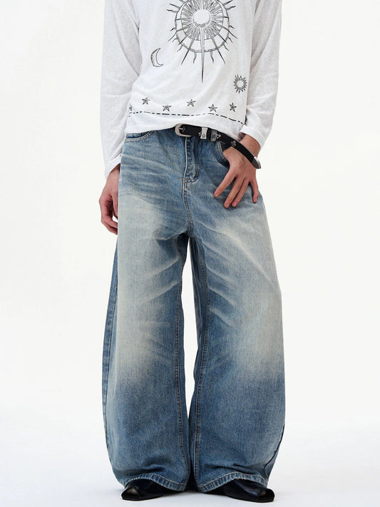 RT No. 32817 WASHED SCIMITAR DENIM JEANS
