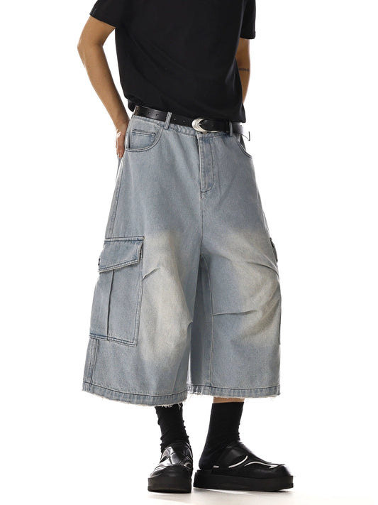 RT No. 18230 LIGHT BLUE DENIM LONG SHORTS