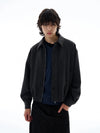 RT No. 25038 MINATO GRAY WOOLEN ZIPPER JK