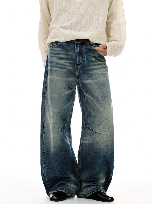 RT No. 55110 WHISKER STRAIGHT DENIM JEANS