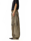 RT No. 18126 GRAFFITI LIGHT BROWN STRAIGHT PANTS