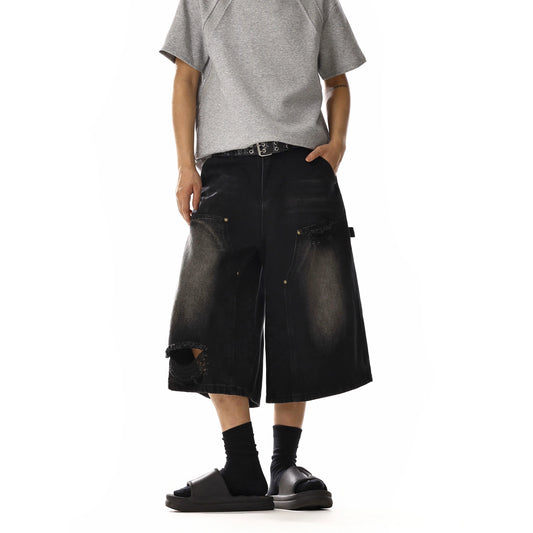 RT No. 18116 DISTRESSED WORKWEAR SHORTS