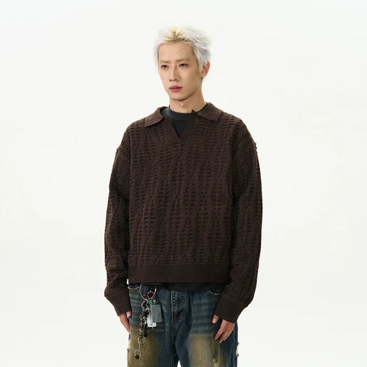 RT No. 50011 KNITWEAR V-NECK SWEATER