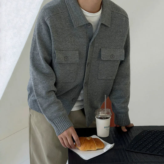 RT No. 33021 KNITWEAR CARDIGAN COLLAR JACKET