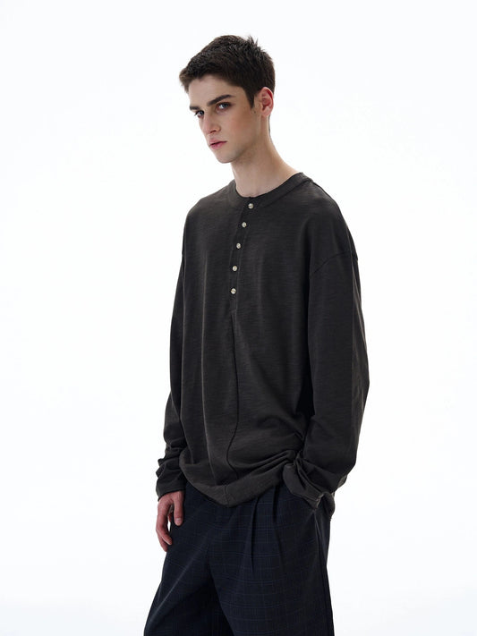 RT No. 20000 IRREGULAR HENRY COLLAR LONG SLEEVE