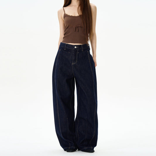 RT No. 12168 NAVY BLUE BAGGY JEANS