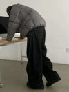 RT No. 18871 BLACK SCIMITAR STRAIGHT DENIM JEANS