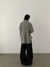 RT No. 29102 PLEATED STRIPED SCIMITAR BAGGY PANTS