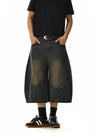 RT No. 18204 WASHED DENIM SHORTS