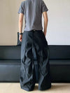 RT No. 32004 PLEATED STRIPED BAGGY STRAIGHT PANTS